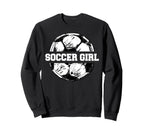 Soccer Funny Soccer Ball Split Sweatshirt - Casual Everyday Wear Men Women
