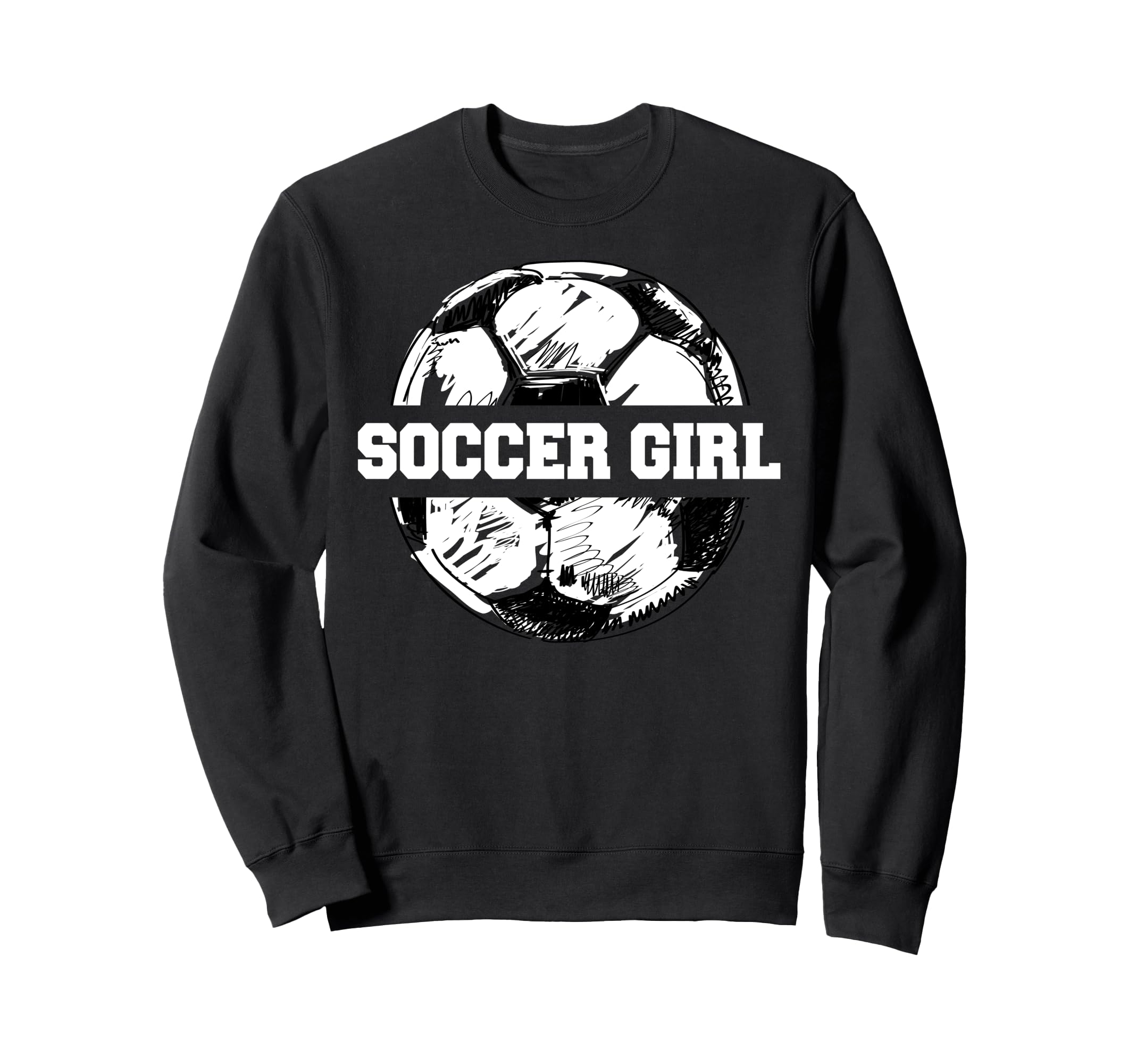 Soccer Funny Soccer Ball Split Sweatshirt - Casual Everyday Wear Men Women