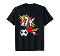 Dabbing Unicorn Czech Republic T-Shirt - Fun Novelty Design for Adults