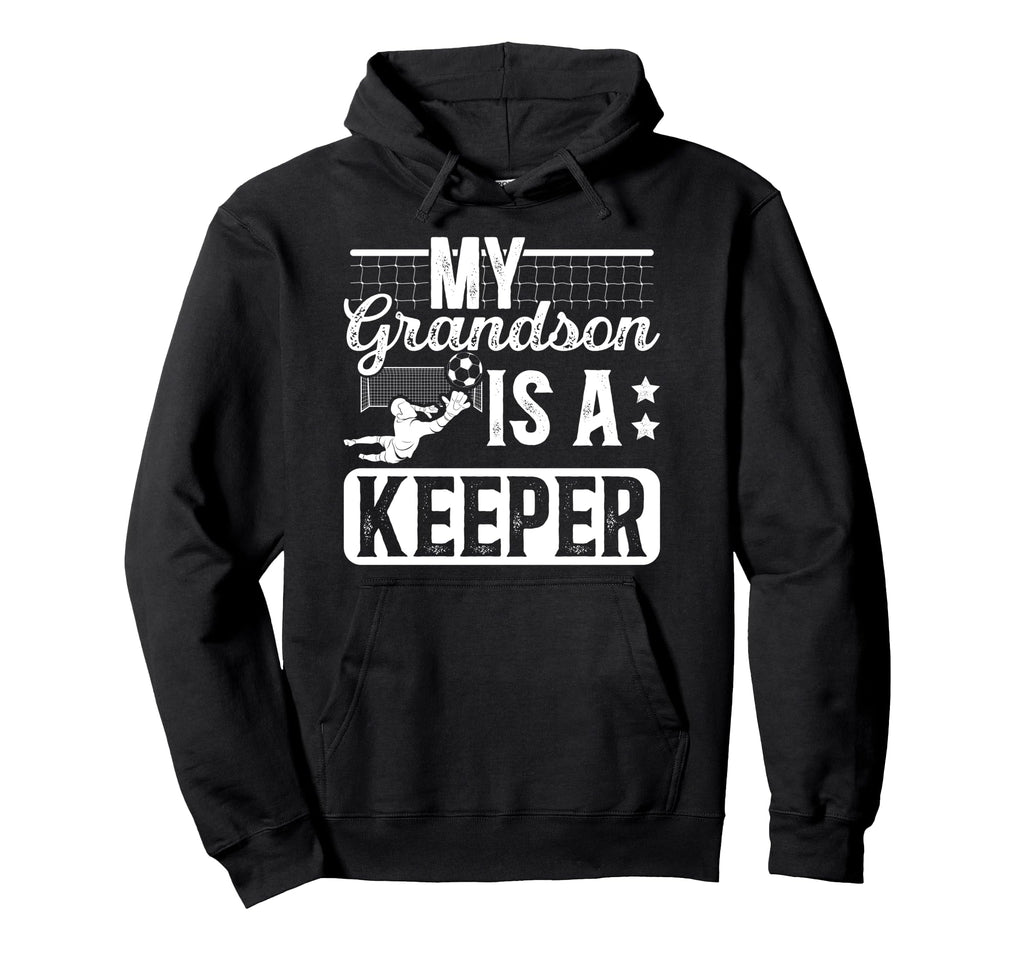 Proud Soccer Keeper Papaw Soccer Hoodie - Novelty Apparel for Adults