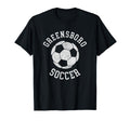 Greensboro Soccer Distressed 90S T-Shirt - Unique Graphic Men Women