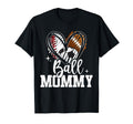 Ball Mommy Baseball Football Soccer T-Shirt - Minimalist Print for Adults