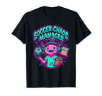 Funny Axolotl Coach Parent Soccer T-Shirt - Minimalist Print Men Women