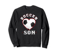 Son Soccer Gifts Funny Fathers Sweatshirt - Fun Novelty Design Men Women