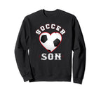 Son Soccer Gifts Funny Fathers Sweatshirt - Fun Novelty Design Men Women