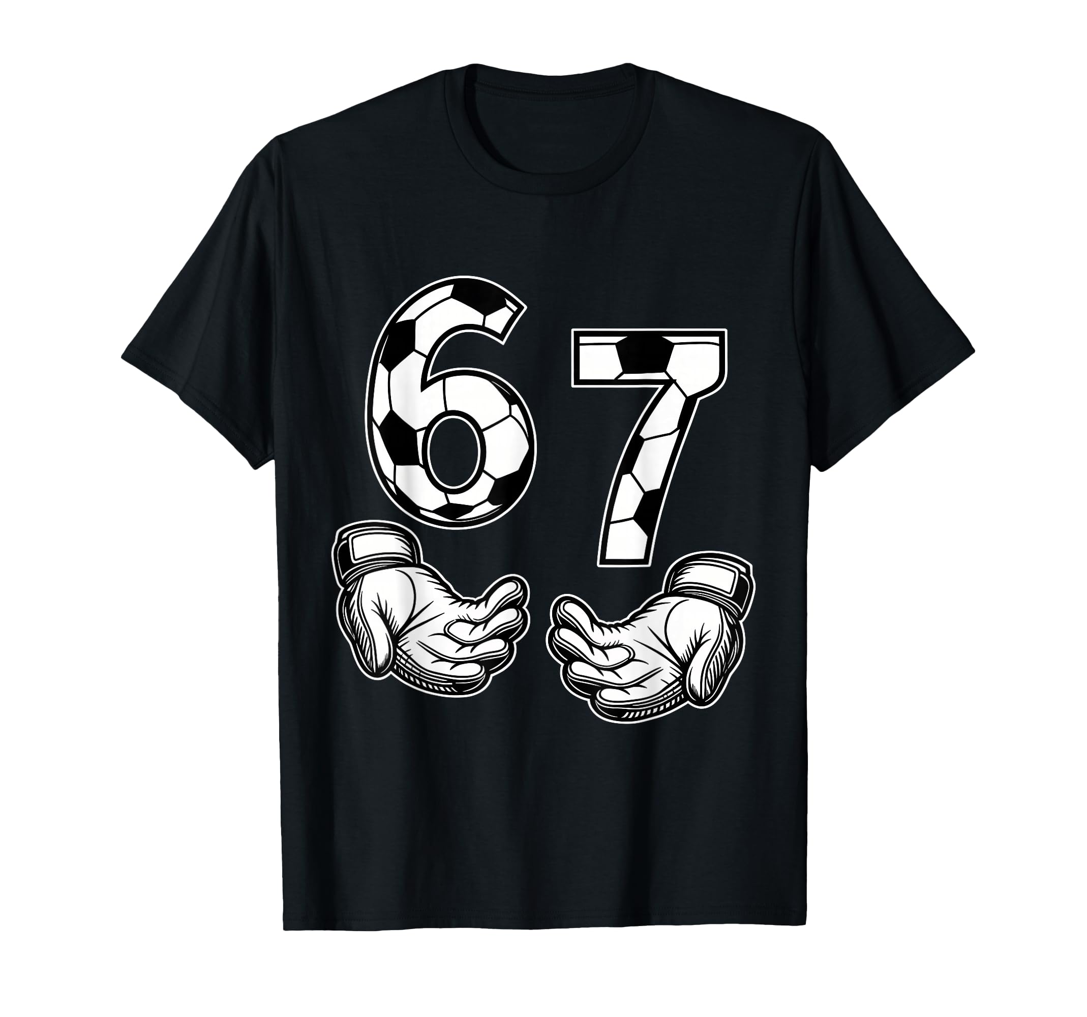 Soccer 67 Six Seven Costume Soccer T-Shirt - Novelty Apparel for Adults