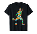 Soccer Player Ball Polka Dots Happy T-Shirt - Streetwear Style Men Women