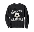 Soccer Grandma Heart Soccer Ball Sweatshirt - Trendy Graphic for Adults
