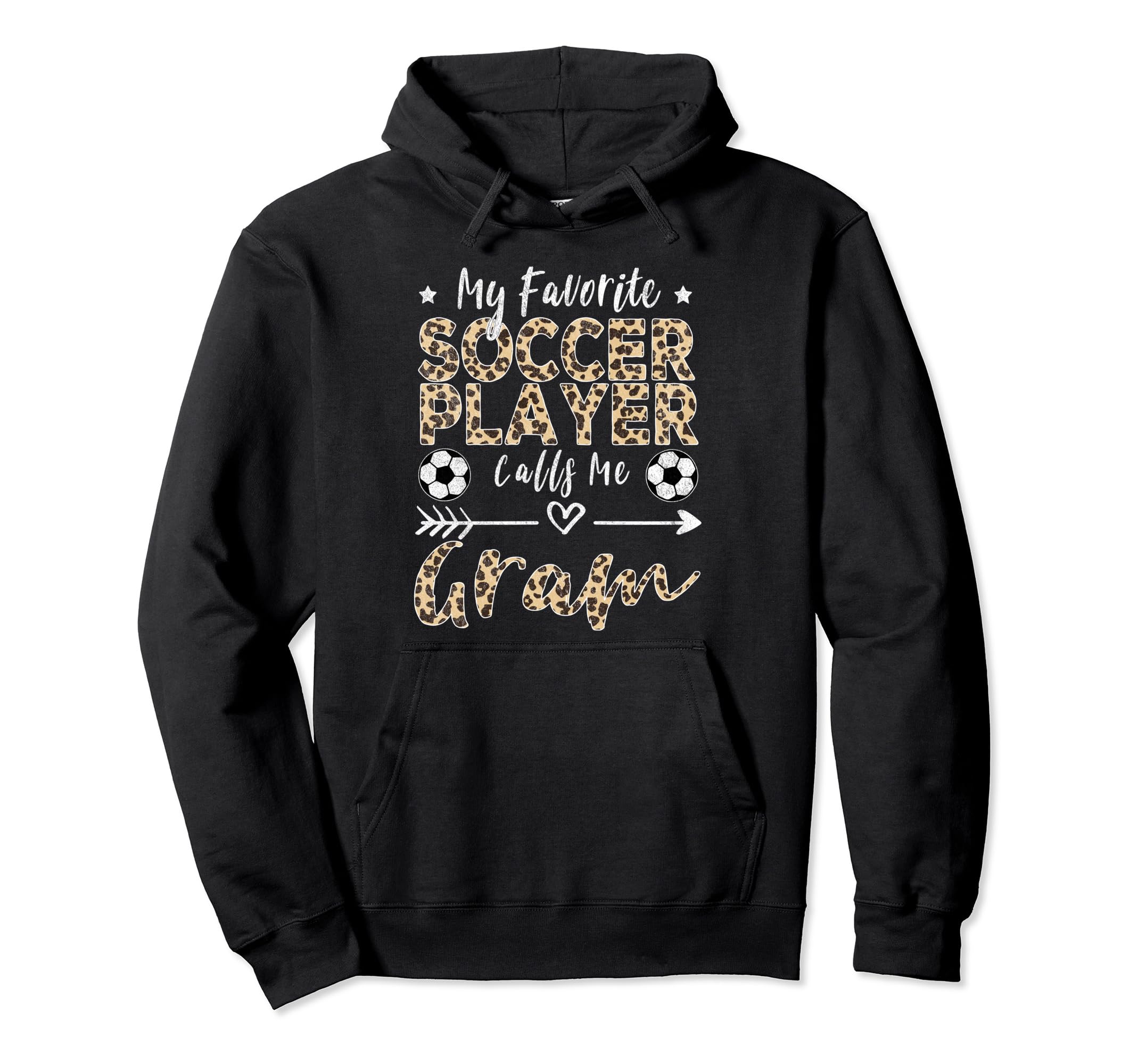 My Favorite Soccer Player Calls Me Gram Hoodie - Trendy Graphic Unisex
