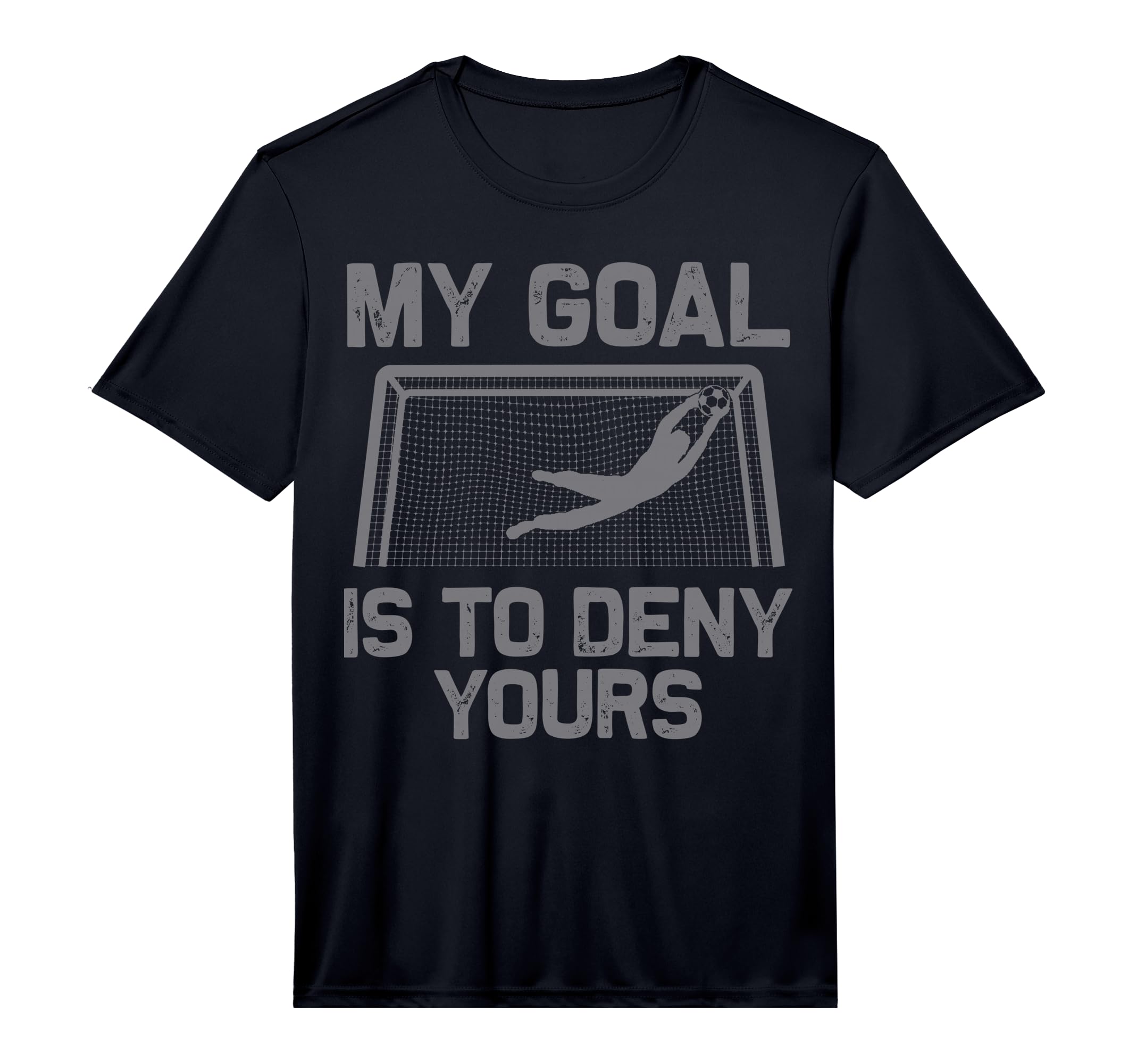 Soccer Goalie Art Gag Soccer Player T-Shirt - Minimalist Print Unisex