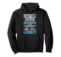 Hockey Keeper Grandpa Will Yell Hoodie - Casual Everyday Wear for Adults