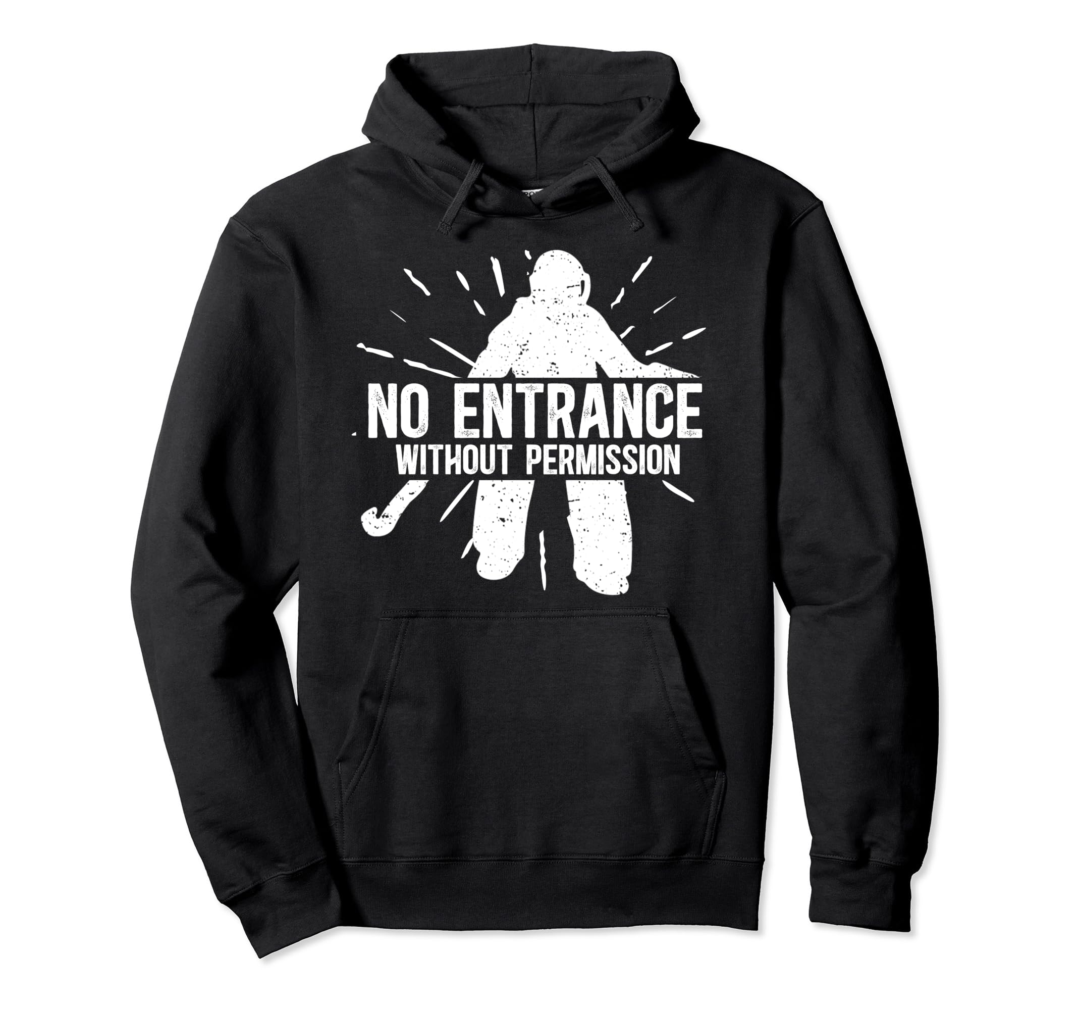 Field Hockey Goalie Funny Field Hoodie - Aesthetic Graphic for Adults