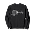 Funny Soccer Heartbeat Ecg Football Sweatshirt - Graphic Print Men Women