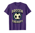 Soccer Is My Therapy Funny Soccer T-Shirt - Graphic Print for Adults
