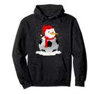 Funny Soccer Snowman Football Hoodie - Unique Graphic Men Women