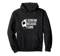 Scream Care Soccer Football Goal Hoodie - Custom Art Print Men Women