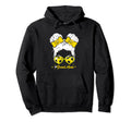 Soccer Mom Messy Bun Hair Soccer Football Hoodie - Unique Graphic Unisex