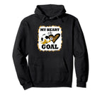 Soccer My Heart Is Goal Goalie Hoodie - Casual Everyday Wear for Adults