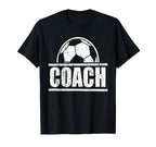 Soccer Coach Sports Coaching Staff T-Shirt - Minimalist Print Men Women
