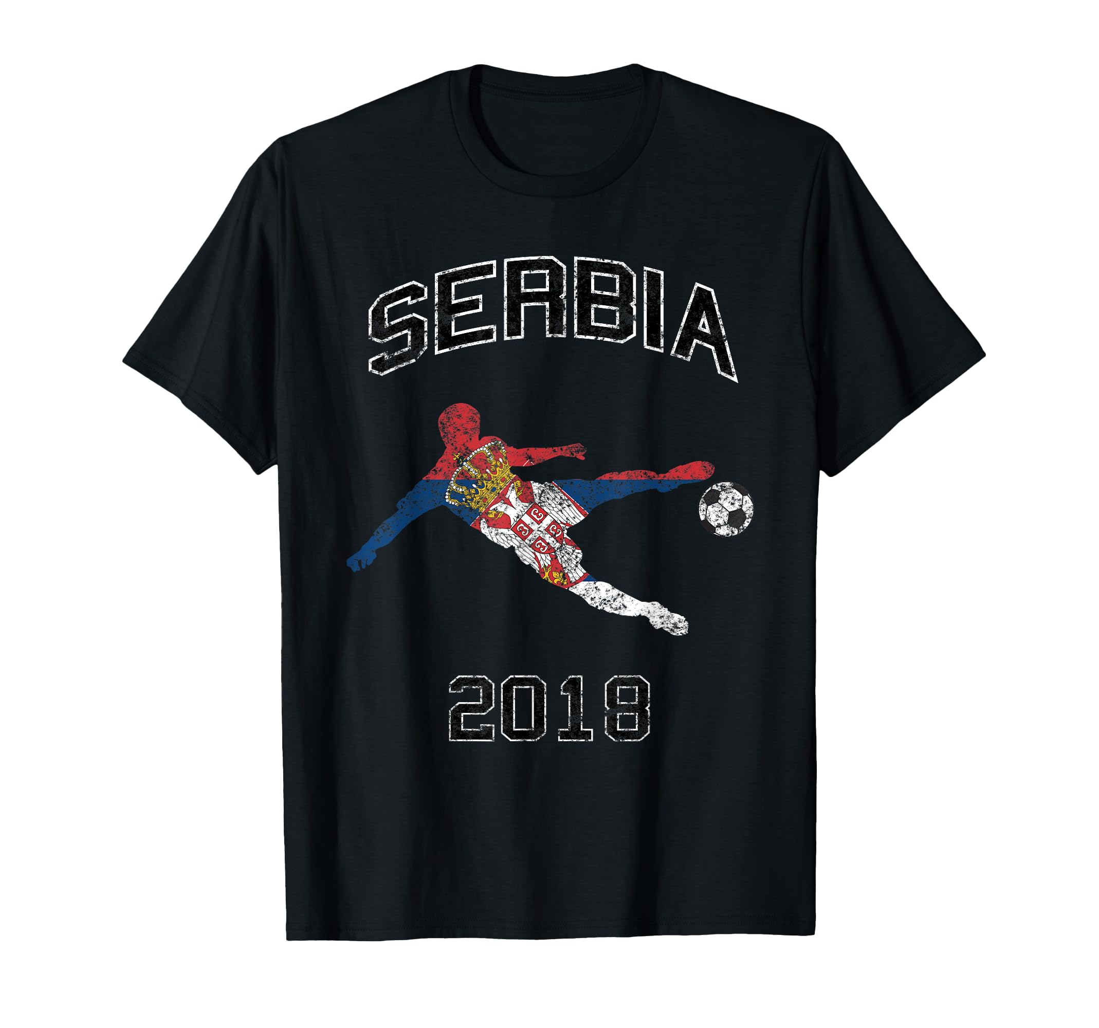 Serbian Football Serbia Soccer Goal T-Shirt - Trendy Graphic Unisex