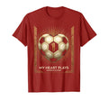 My Heart Plays Number Eleven Soccer Mom T-Shirt - Unique Graphic for Adults