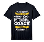 Mens Instructional Coach Funny Gift T-Shirt - Minimalist Print Men Women