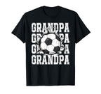Soccer Grandpa Cracked Wall Family T-Shirt - Streetwear Style Unisex