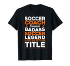 Soccer Coaching Training Trainer T-Shirt - Casual Everyday Wear Men Women