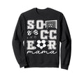 Soccer Mama Coquette Bow Funny Sweatshirt - Minimalist Print for Adults