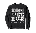 Soccer Mama Coquette Bow Funny Sweatshirt - Minimalist Print for Adults