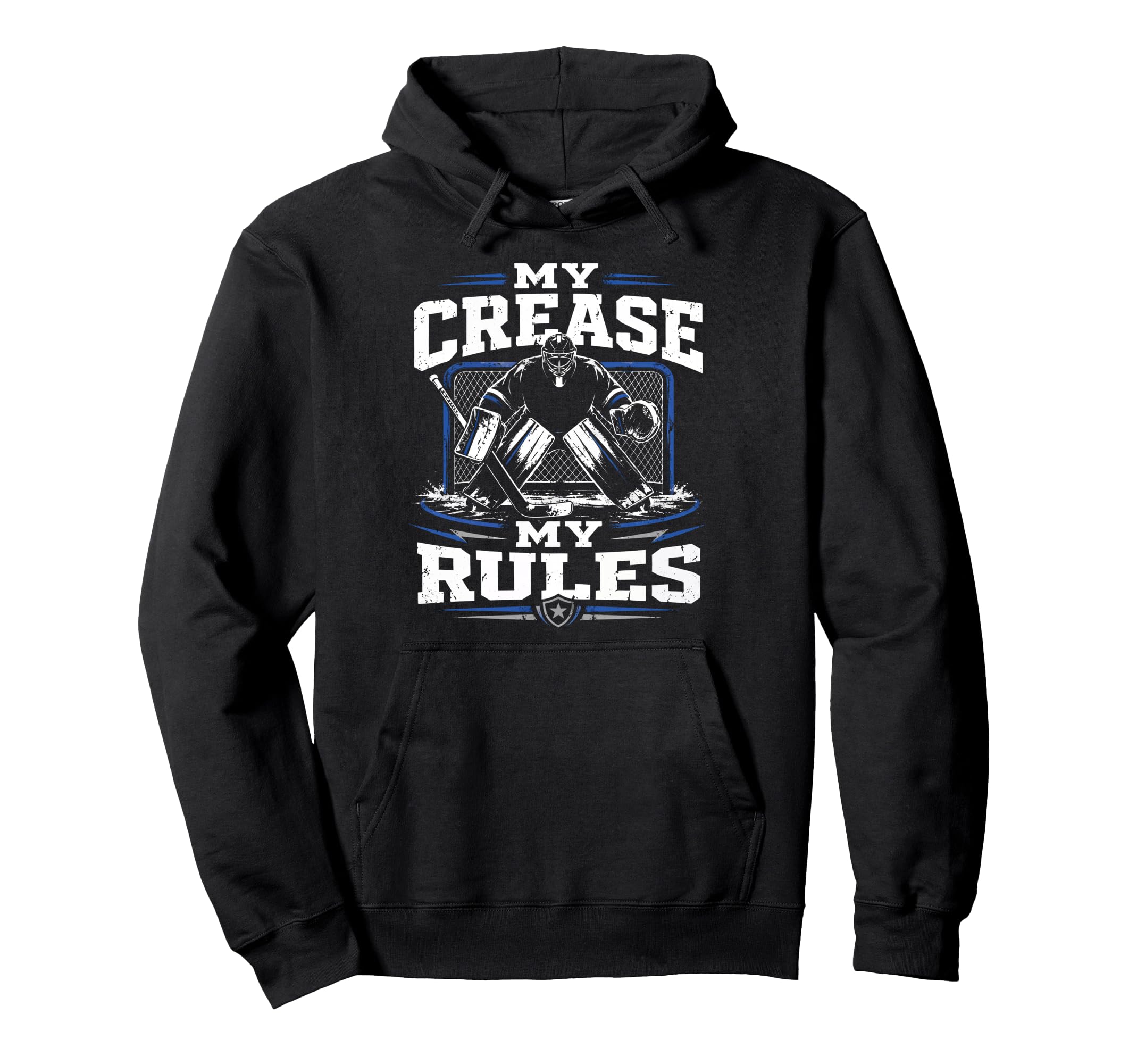 Ice Hockey Goalie Crease Hockey Hoodie - Unique Graphic for Adults
