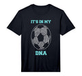 Soccer Its My Dna Football Thumbprint T-Shirt - Graphic Print Unisex