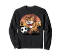 Cat Funny Cat Gang Cat Playing Sweatshirt - Minimalist Print for Adults