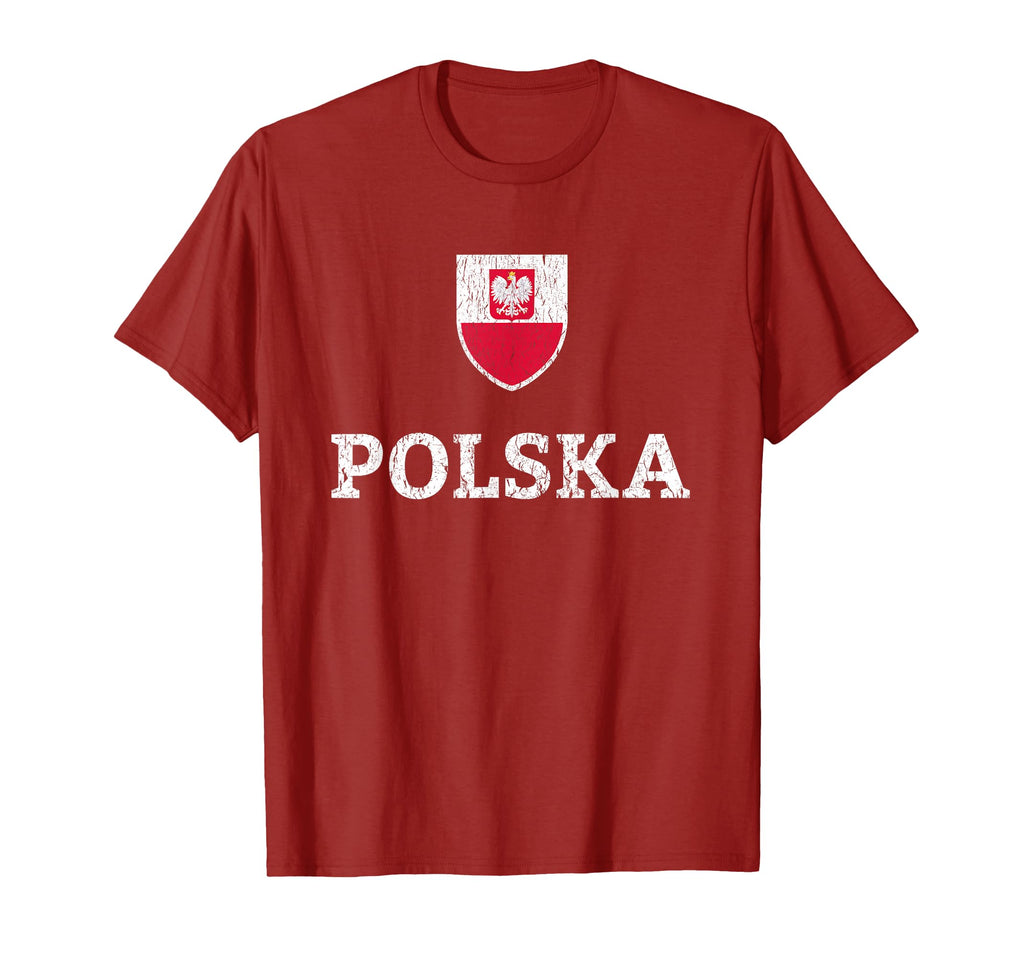 Poland Soccer Jersey Polish Polska Soccer T-Shirt - Novelty Apparel Unisex