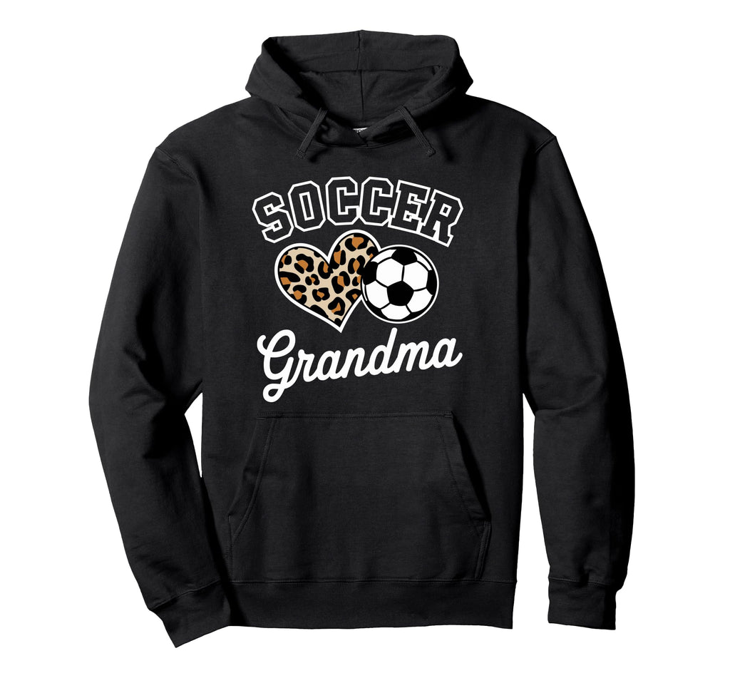 Soccer Grandma Funny Leopard Heart Hoodie - Aesthetic Graphic Men Women