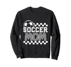 Soccer Mom Checker Checkered Sweatshirt - Trendy Graphic for Adults