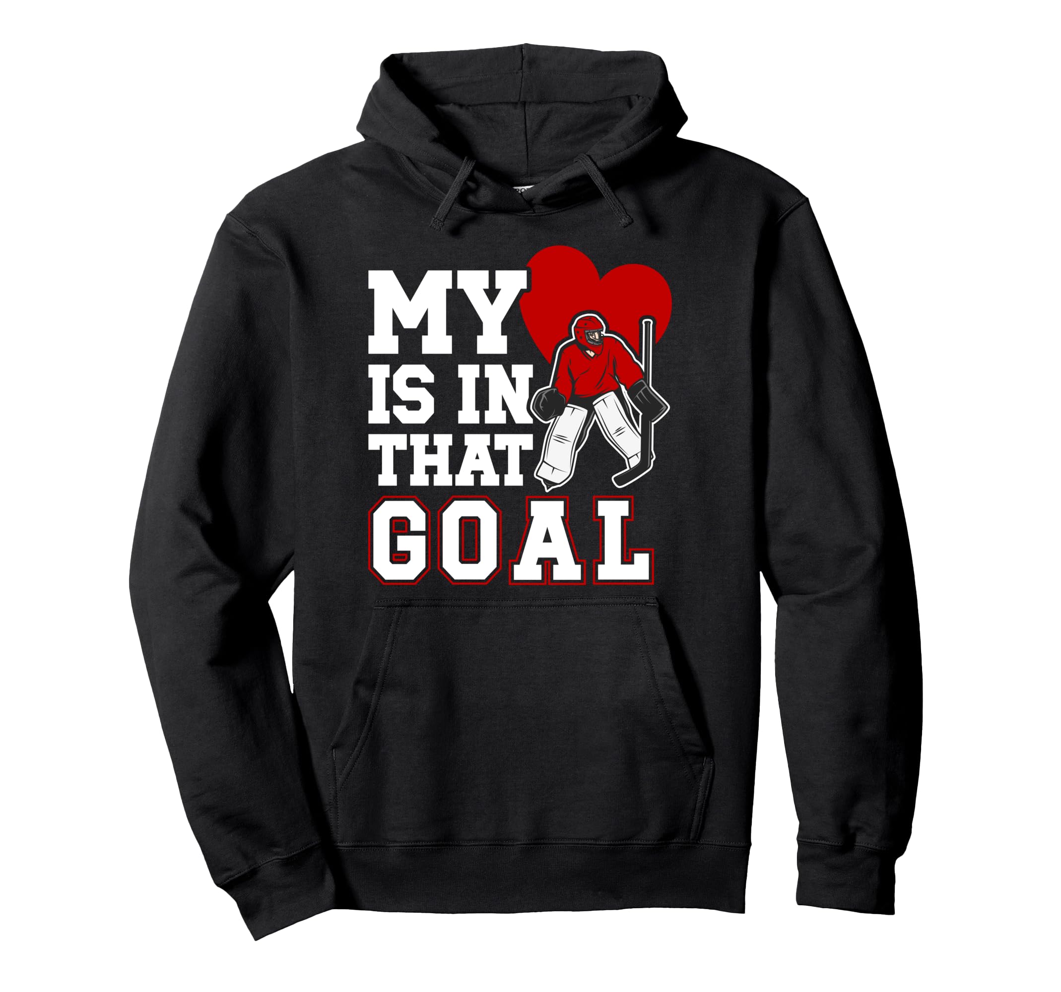 Proud Hockey Goalkeeper Mom Hockey Goalie Hoodie - Graphic Print Men Women
