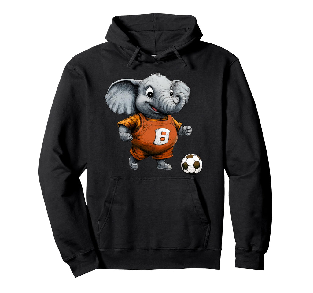 Football Elephants Hoodie - Trendy Graphic for Adults