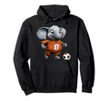 Football Elephants Hoodie - Trendy Graphic for Adults