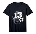 13Th Birthday Soccer Player Football 13 T-Shirt - Streetwear Style Unisex