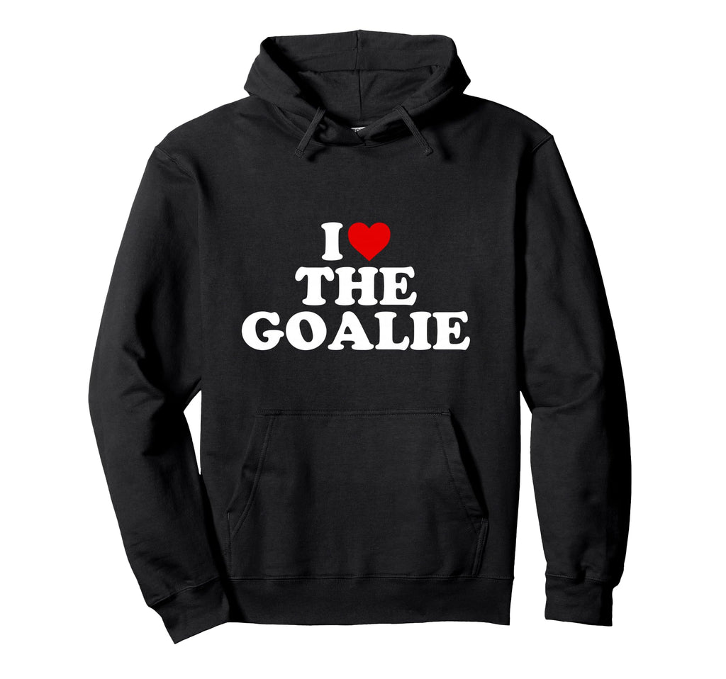 I Love Goalie Heart Hoodie - Casual Everyday Wear for Adults