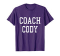 Coach Cody Custom Football Soccer T-Shirt - Minimalist Print Men Women
