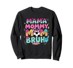 Mama Mommy Soccer Mom Bruh Ice Cream Sweatshirt - Custom Art Print Unisex