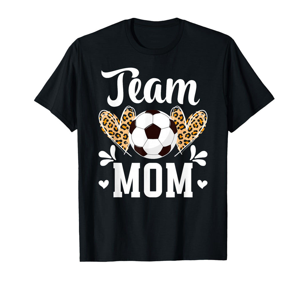 Team Mom Heart Soccer Team Mom Soccer Team T-Shirt - Graphic Print Unisex