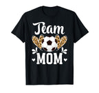 Team Mom Heart Soccer Team Mom Soccer Team T-Shirt - Graphic Print Unisex