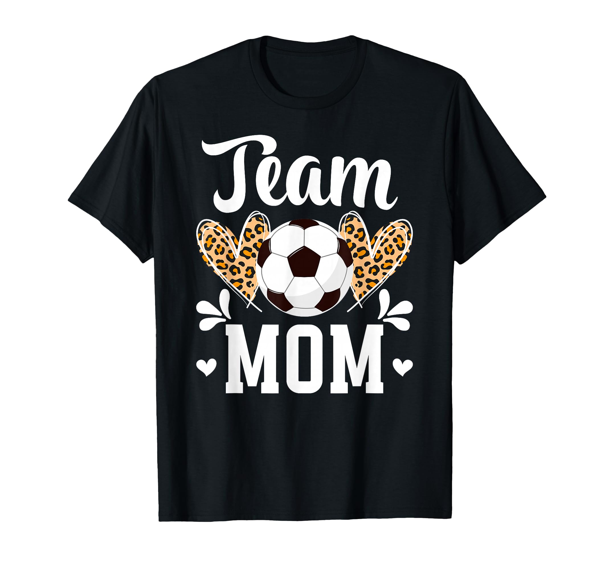 Team Mom Heart Soccer Team Mom Soccer Team T-Shirt - Graphic Print Unisex
