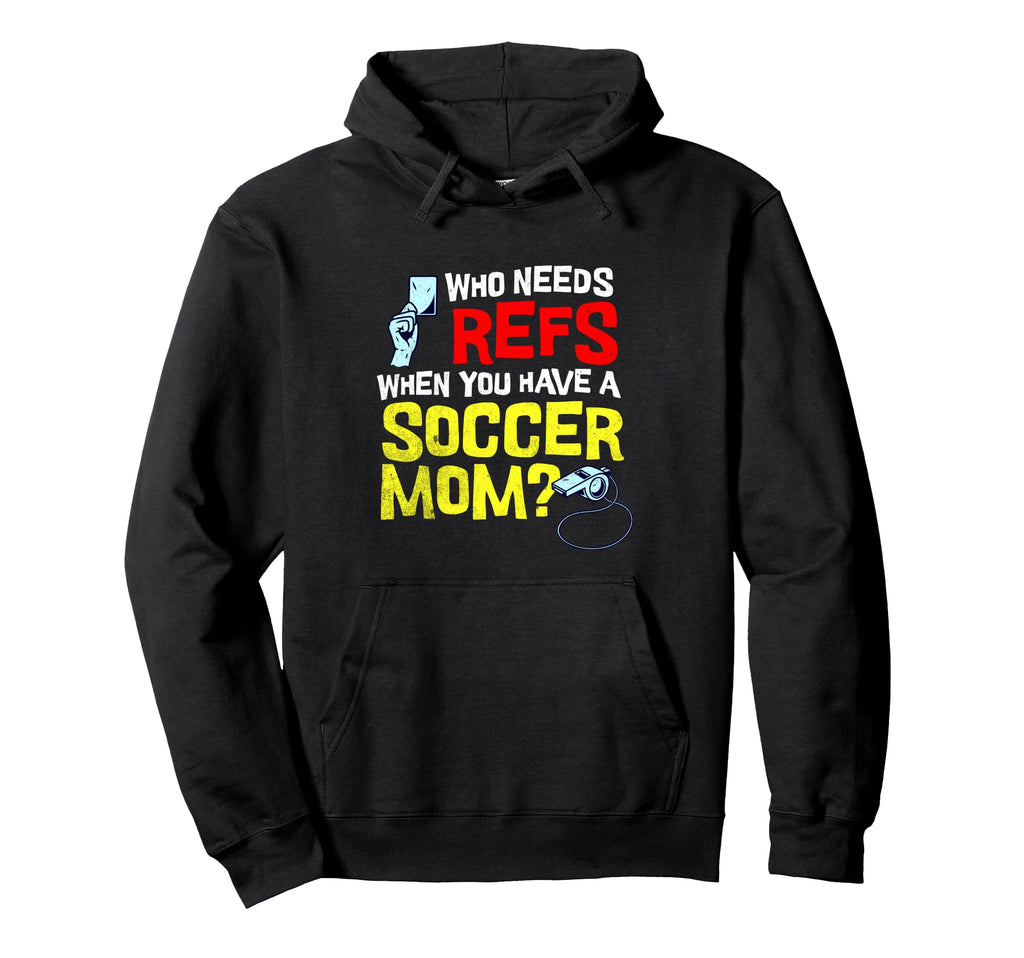 Funny Yelling Soccer Mom Hoodie - Trendy Graphic for Adults