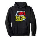 Funny Yelling Soccer Mom Hoodie - Trendy Graphic for Adults
