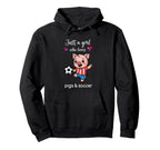 Pig Soccer Pig Soccer Hoodie - Aesthetic Graphic Unisex