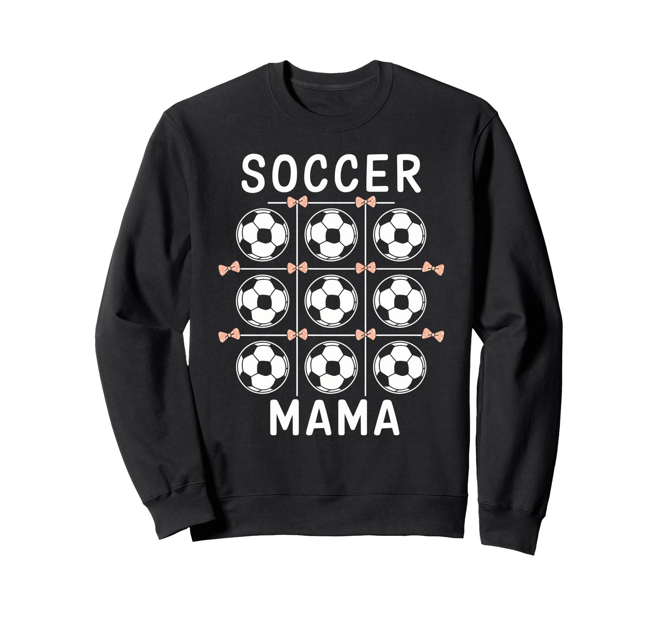 Soccer Mama Coquette Bow Soccer Sweatshirt - Minimalist Print Men Women